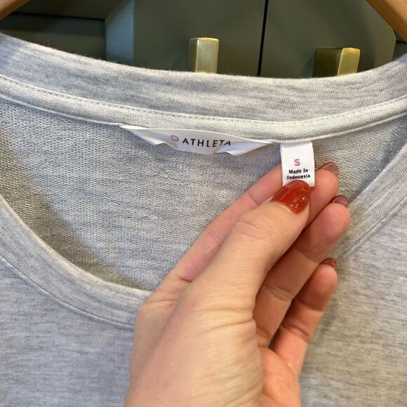Athleta Heather Gray Front Pocket Tunic Tank - Picture 4 of 5